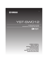 Yamaha YST-SW012BL Bruksanvisning