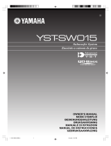 Yamaha YST-SW015 Bruksanvisning