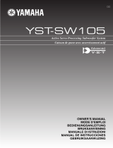 Yamaha YST-SW105 Bruksanvisning