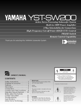Yamaha YST-SW200 Bruksanvisning