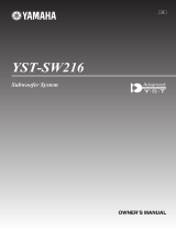 Yamaha YST-SW216 Bruksanvisning