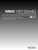 Yamaha YST-SW40 Bruksanvisning