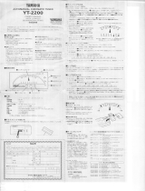 Yamaha YT-2200 Bruksanvisning