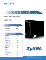 ZyXEL Communications NSA-210 Användarmanual