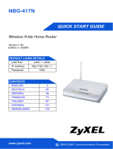 ZyXEL Communications NBG-417N Snabbstartsguide