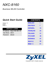 ZyXEL Network Device NXC-8160s Användarmanual