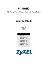 ZyXEL P-334WHD Användarmanual