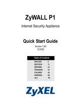 ZyXEL Communications ZyXEL ZyWALL P1 Användarmanual