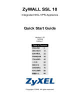 ZyXEL ZyWALL SSL 10 Användarmanual