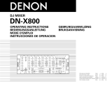 Denon DN-X800 Bruksanvisningar