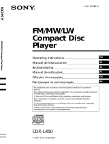 Sony CDX-L450 Användarmanual