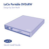 LaCie Portable DVD±RW, USB 2.0, 8x Användarmanual