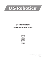 US Robotics 56K Faxmodem Installationsguide