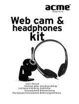 ACME CAM acme Kit inkl. Headphone AC-02 schwarz Användarmanual