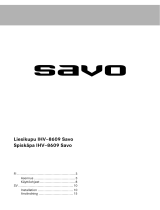 Savo IHV-8609-S Användarmanual