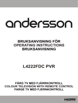 Andersson L4222FDC Användarmanual