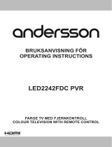 Andersson LED2242FDC PVR Användarmanual