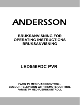 Andersson LED556FDC PVR Användarmanual