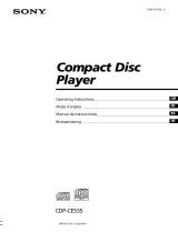 Sony CDP-CE535 Användarmanual