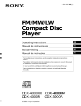 Sony CDX-4000RX Användarmanual