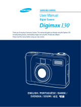 Samsung Digimax 130 Användarmanual