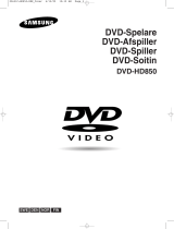 Samsung DVD-HD850 Bruksanvisning