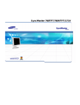 Samsung SYNCMASTER 760VTFT Användarmanual