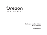 Oregon Scientific RAR503 Användarmanual