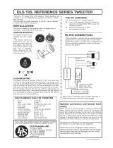 DLS T25 tweeter Bruksanvisning