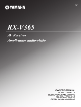 Yamaha RX-V365 Bruksanvisning