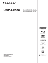 Pioneer UDP-LX500 Användarmanual