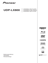 Pioneer UDP-LX800 Användarmanual