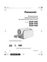 Panasonic SDRH60 Bruksanvisningar