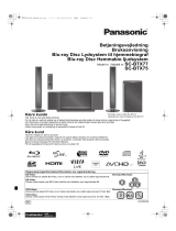 Panasonic SC-BTX77 Bruksanvisning