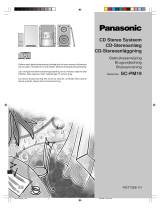 Panasonic SCPM19 Bruksanvisning
