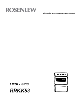 ROSENLEW RRKK53 Användarmanual