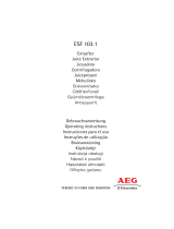 Aeg-Electrolux ESF103.1 Användarmanual