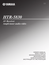 Yamaha HTR-5830 Bruksanvisning