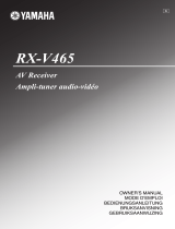 Yamaha RX-V465 Bruksanvisning
