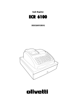 Olivetti ECR 6100 Bruksanvisning