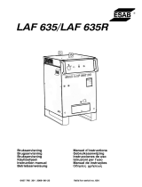 ESAB LAF 635/ LAF 635R Användarmanual
