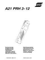 ESAB PRH 3-12 A21 PRH 3-12 Användarmanual