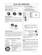 DLS T20 tweeter Bruksanvisning