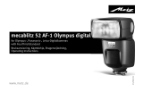 Metz mecablitz 52 AF-1 digital Olympus GB/S/SF/DK/LV Användarmanual