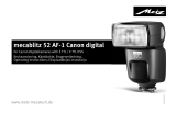 Metz mecablitz 52 AF-1 digital Canon GB/S/SF/DK/LV Användarmanual