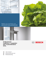 Bosch Free-standing fridge-freezer Användarmanual