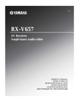 Yamaha RX-V657 - AV Receiver Bruksanvisning