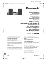 Panasonic Micro chaine SC-PM250BEGK Bruksanvisning