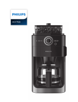 Philips GRIND & BREW HD7768/90 Bruksanvisning