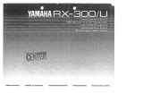 Yamaha RX-300U Bruksanvisning